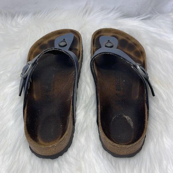 Birkenstock Gizeh Silvery Grey Thong Sandals Sz 42/US 10 - Picture 3 of 7